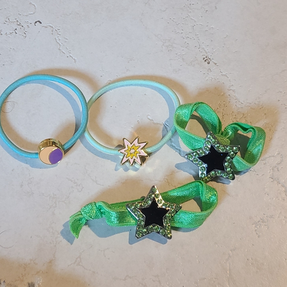 🦔Star and moon girls hairband bundle🎀